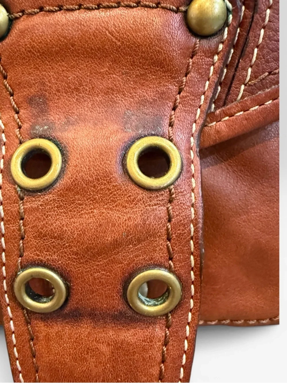 VINTAGE RARE Coach Mandy Courier Satchel 65th Anniversary Legacy Whiskey 10330 - Picture 9 of 10